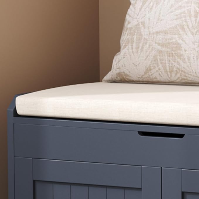 HOMEFORT 54.4" Shoe Bench with Lift Top Storage, Entryway Bench with Cushioned - Image 8
