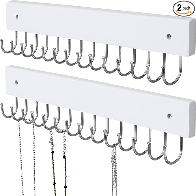 Hanging Jewelry Organizer Wall Mounted, Modern Jewelry Display by SCUNDAHOME