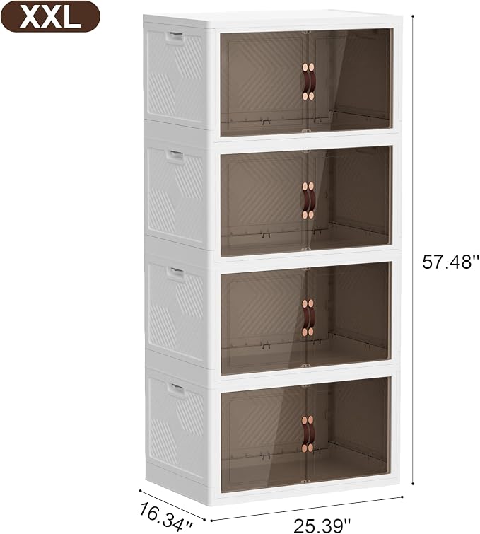 JOYMOOP Folding Storage Bins Organizer, 336 Quart Collapsible Storage Boxes - Image 4