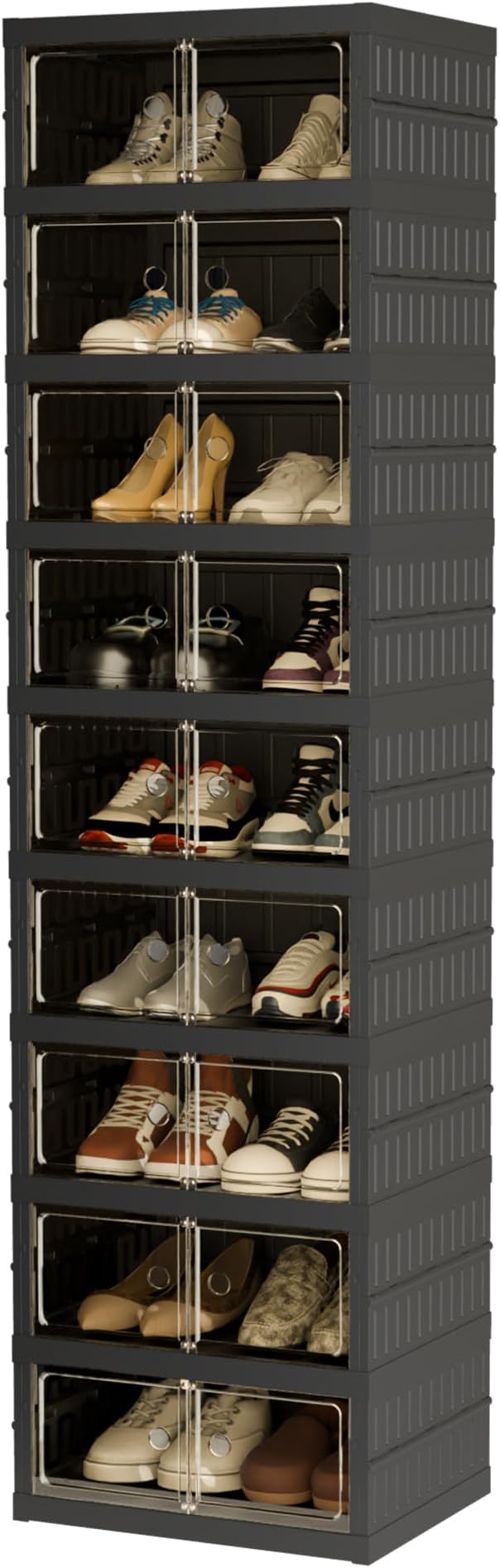 Foldable Shoe Organizer Storage Box, Portable Extra Large Folding Shoe Rack - Image 9