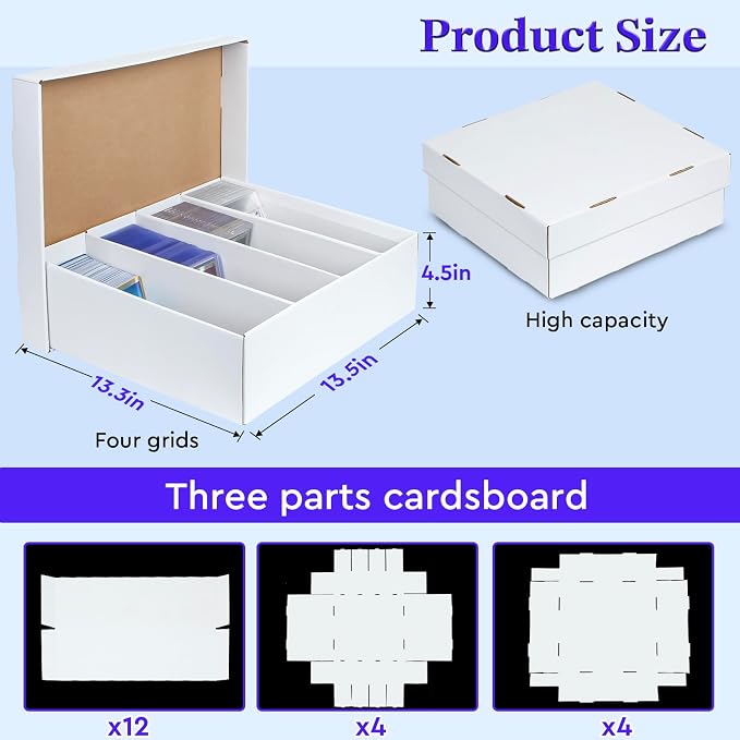 4 Pack Trading Card Storage Box - Image 2