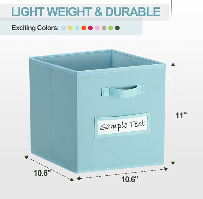 artsdi 11x11 storage cube bins Foldable Fabric storage cubes - Image 2