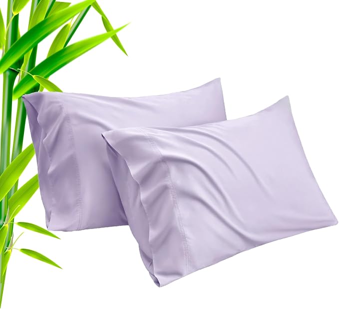 TELUS Pillow Cases Standard Size 2 Pack, Bamboo Rayon Cooling Pillowcases by TELUS