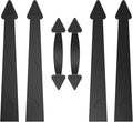 ZEKOO Garage Door Magnetic Decorative Hardware Kit Garage Door Magnets Accents by ZEKOO