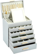 BOOVO Jewelry Box with Necklace Hanger – 6 layer Jewelry Organizer by BOOVO