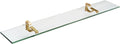 Spancraft Glass M-4.75x27-Brushed Bronze Monarch Glass Shelf, Brushed Bronze by Spancraft