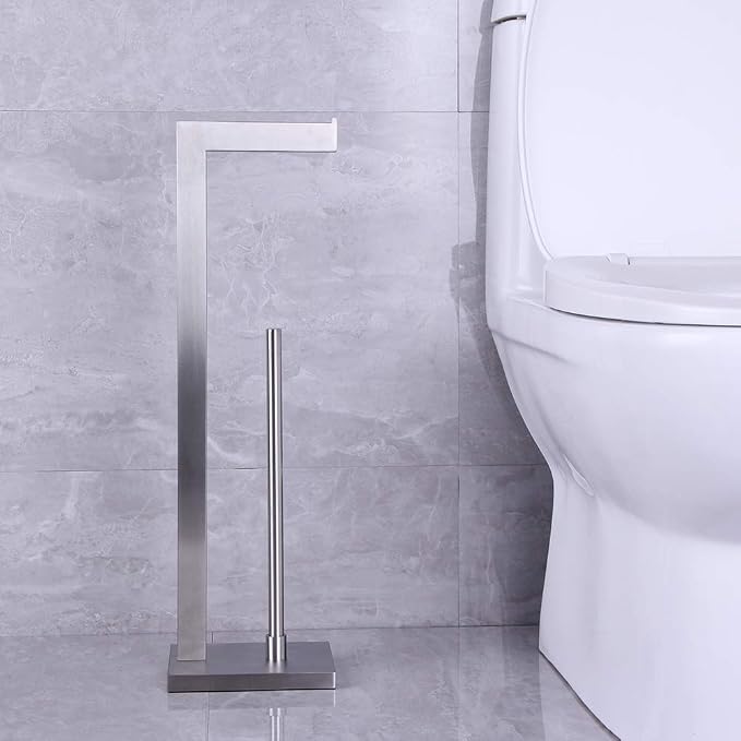 Free Standing Toilet Paper Holder Stand - Image 8