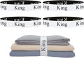 4 Pieces Bed Sheet Organizer Bands, Sheet Organizers and Storage Label Bands by Yermivie