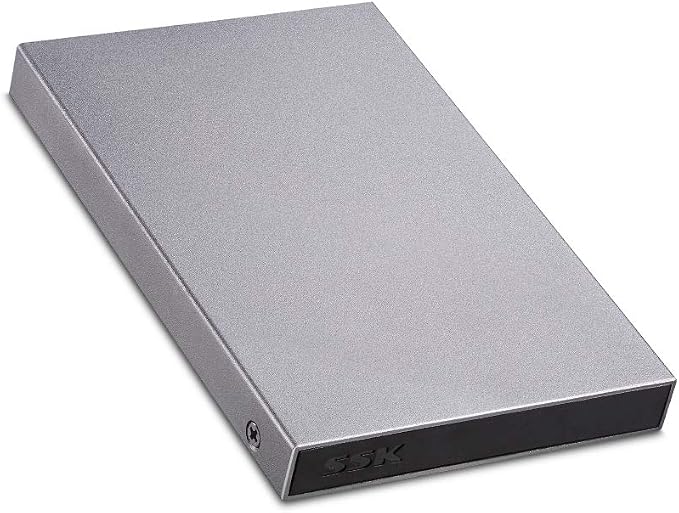 SSK Aluminum USB3.0 to SATA 2.5” External Hard Drive Enclosure Adapter by SSK