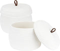 Sea Team Round Cotton Rope Storage Basket by SeaTeam