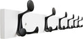 SKOLOO 39-Inch White Wood Coat Rack Wall Mount by SKOLOO