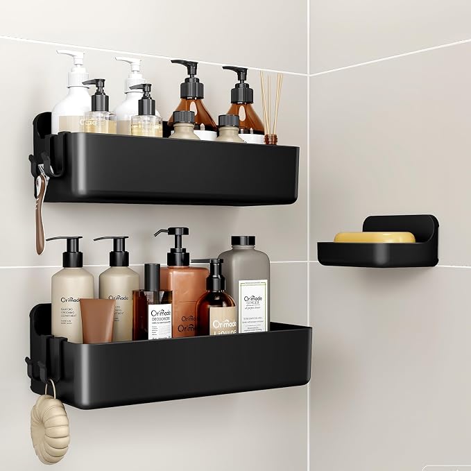 Orimade Shower Caddy 3-Pack, No-Drill Adhesive Shelves by Orimade