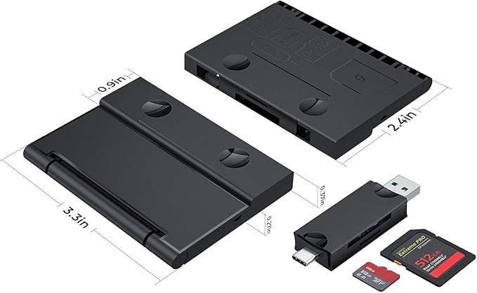 RayCue Multi-Function Card Reader Storage Box, USB3.0 High Speed Mobile Phone - Image 5