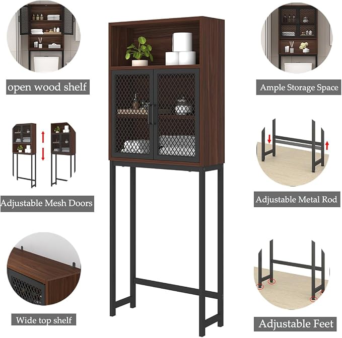 Launica Over The Toilet Storage Cabinet, Bathroom Organizer Over Toilet - Image 7