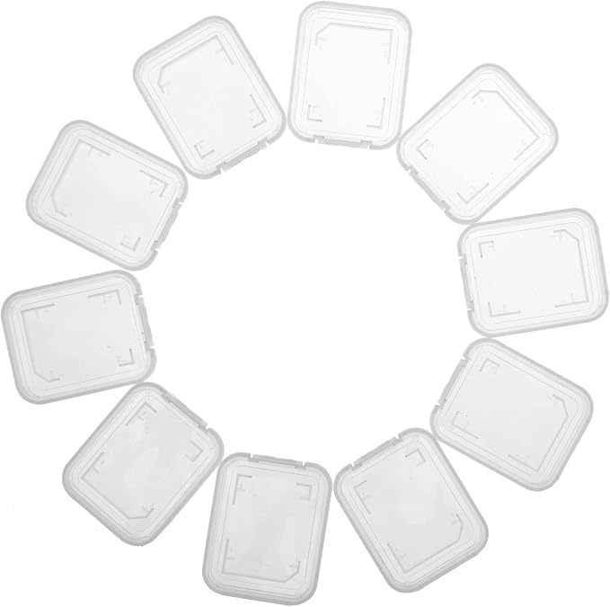 Transparent Standard SD SDHC Memory Card Case Holder Box Storage Boxes by UTENEW
