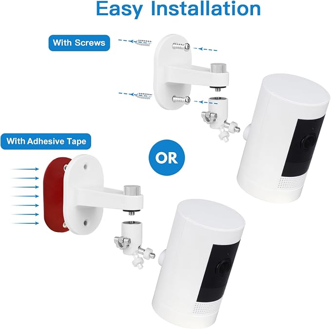 ALERTCAM 2Pack Adjustable Security Wall Mount Bracket - Image 3