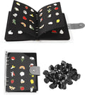 UCEC 8-Page Enamel Pin Display Book & 50 PCS Pin Backs, A5 Binder by UCEC