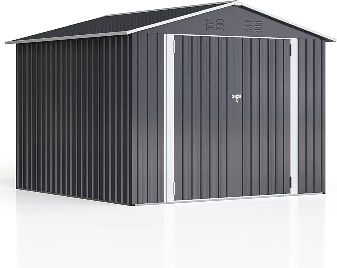 8x8 FT Outdoor Storage Shed, Garden Shed - Image 5