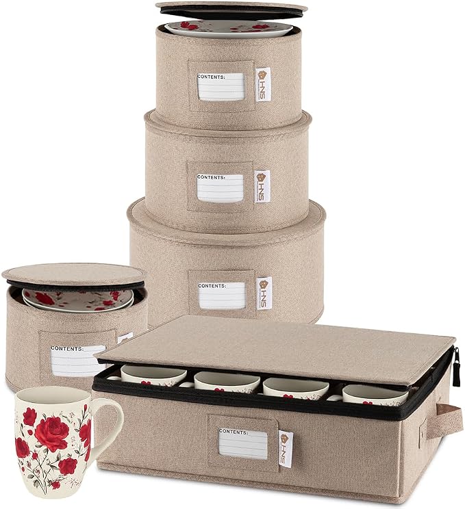 Hard Shell China Storage Containers 5-Piece Set Moving Boxes by HOLDN%E2%80%99STORAGE
