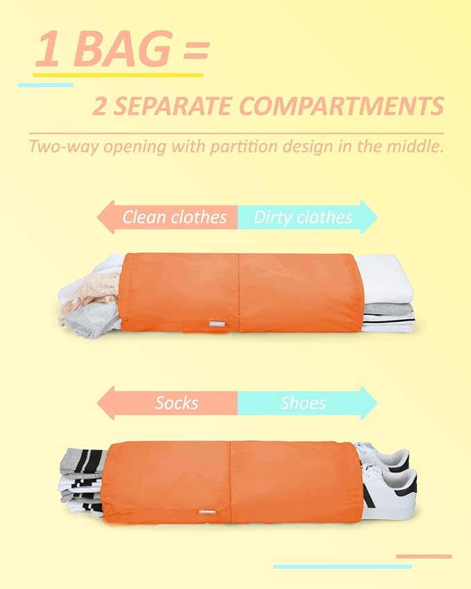 BAGSMART 6 Set /4 Set/2 Set Compression Packing Cubes - Image 4