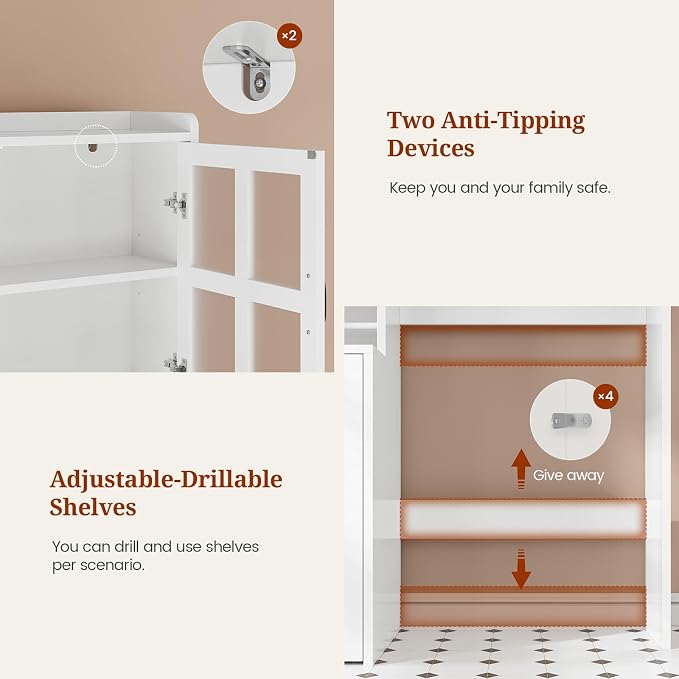 Over The Toilet Storage Cabinet - Image 8