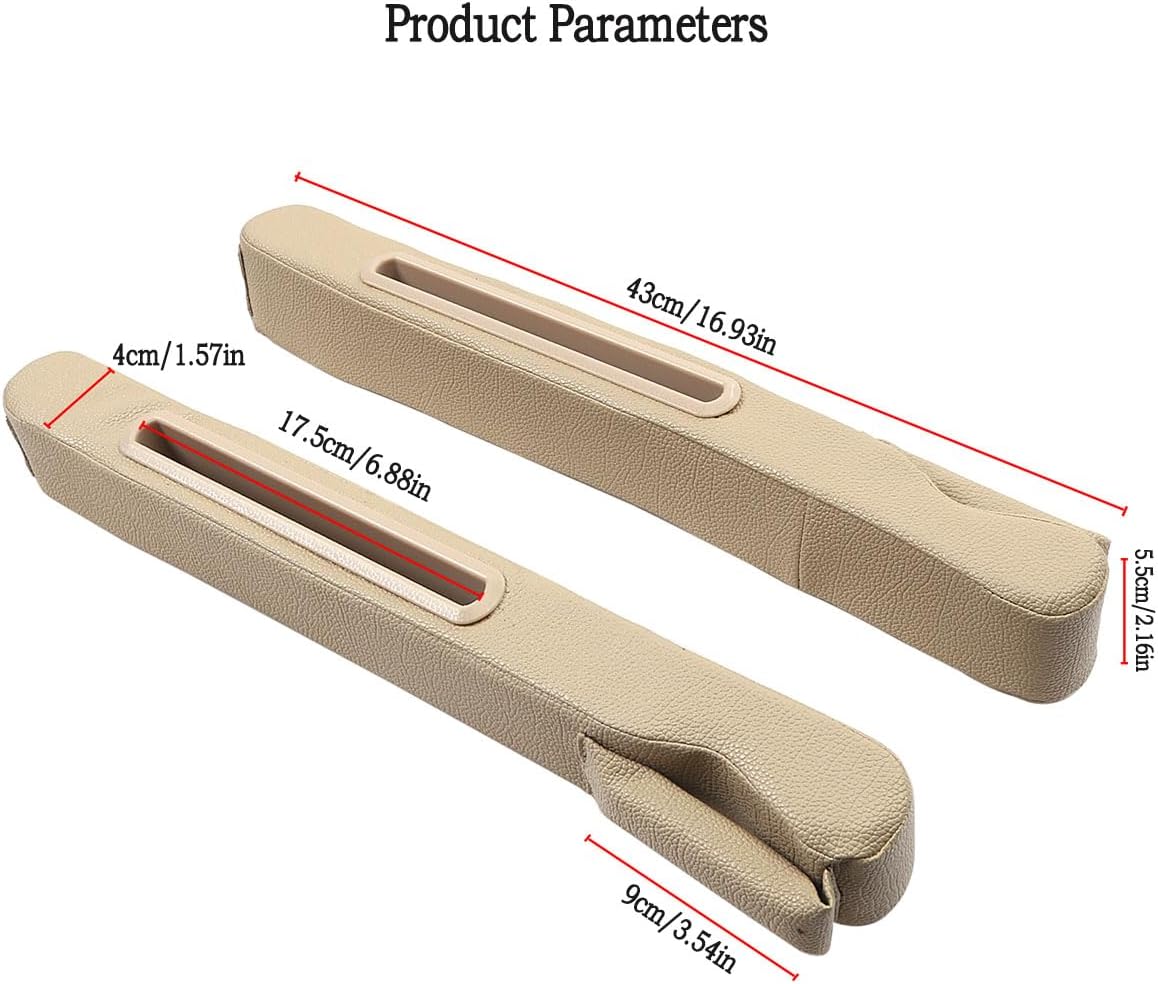 2 Pack Car Seat Gap Filler Organizer for Driver Side and Passenger