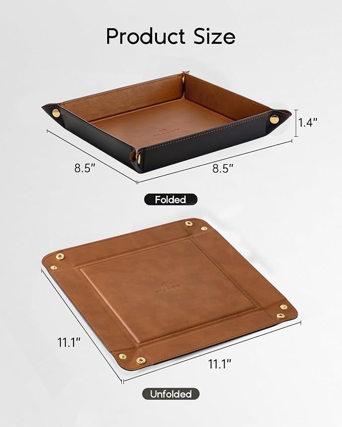 Valet Tray for Men Women, Nightstand Organizer Vanity Catchall Holder for - Image 4