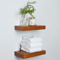 Homeforia 12 inch Oak Floating Shelf, High End Solid Real Wood 12inch Small by Homeforia