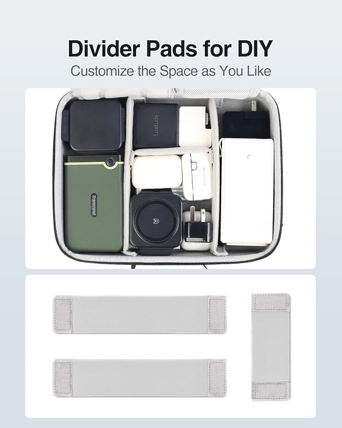 Luxtude Electronics Organizer Travel Case Large, Tech Organizers Travel Case - Image 3