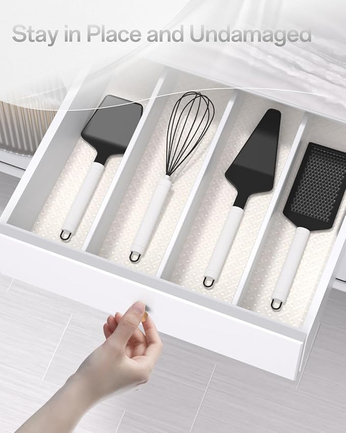 Shelf and Drawer Liner for Kitchen Cabinet, Non-Adhesive 24in x 240in - Image 8