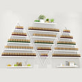 Elegant Gold Wall Mounted Nail Polish Rack by Unknown