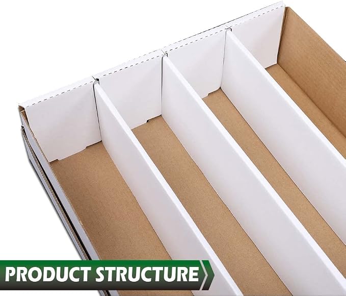 GRAND ORANGE 4 ROW 3200 Count Trading Card Storage Box, Sports & Trading Card - Image 5
