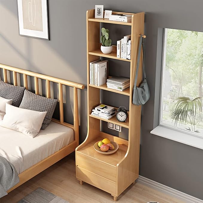 IOTXY Oak Bedside Table Bookshelf - Image 3
