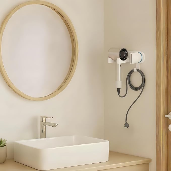 Hair Dryer Holder Wall Mounted, Blow Dryer Holder - Image 7