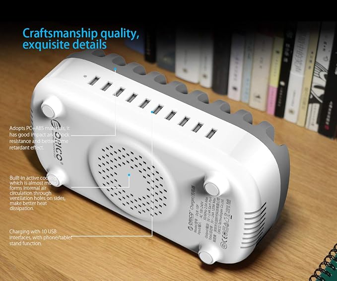 ORICO USB Charging Station, 120W Charging Docking Organizer - Image 7