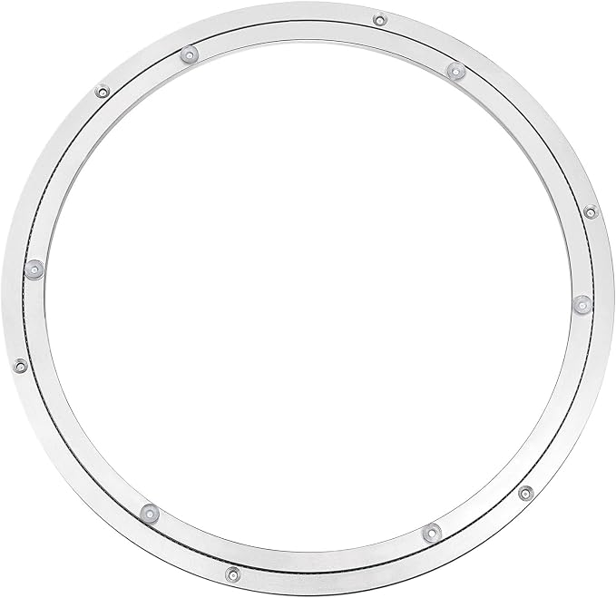 MECCANIXITY Aluminum Lazy Susan 20 Inch Turntable Ring Large Bearing Metal by MECCANIXITY