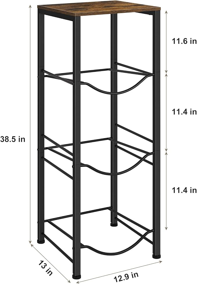 5 Gallon Water Jug Holder 3-Tiers Water Dispenser Stand Rack, Water Bottle - Image 2