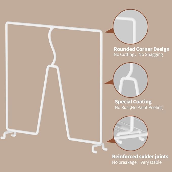 Wire Shelf Dividers for Closet: Tall 8 Pack 12-Inch Deep Adjustable Organizer - Image 7