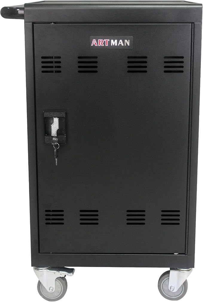Laptop Charging Cart, 32 Device Tablet Storage Carts - Image 9