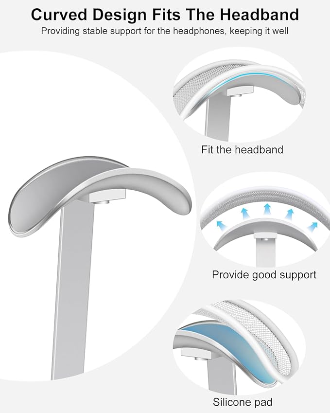VICHYIE Headphone Stand for AirPods Max, Headset Holder - Image 3