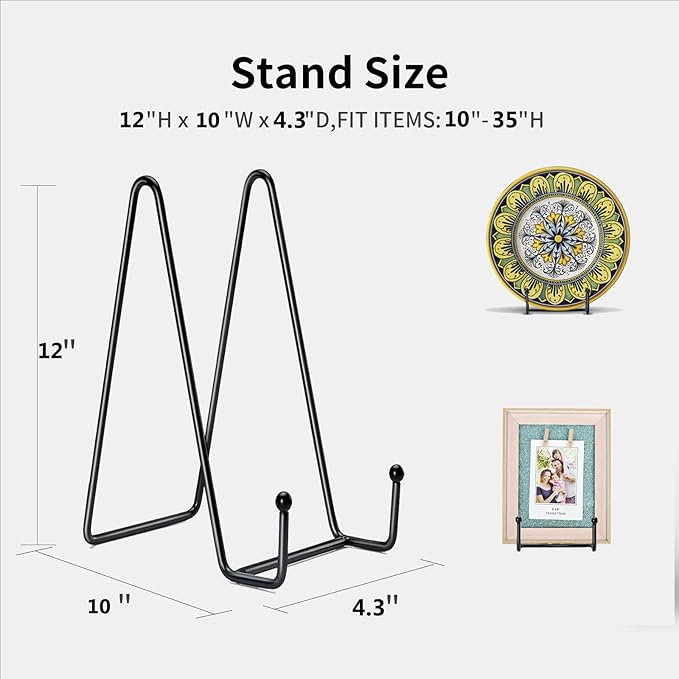 Kruodop 4 pack of 12 inch plate stands - Image 2