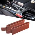 Tumecos Car Seat Pockets PU Leather Car Console Side Organizer Seat Catcher by Tumecos