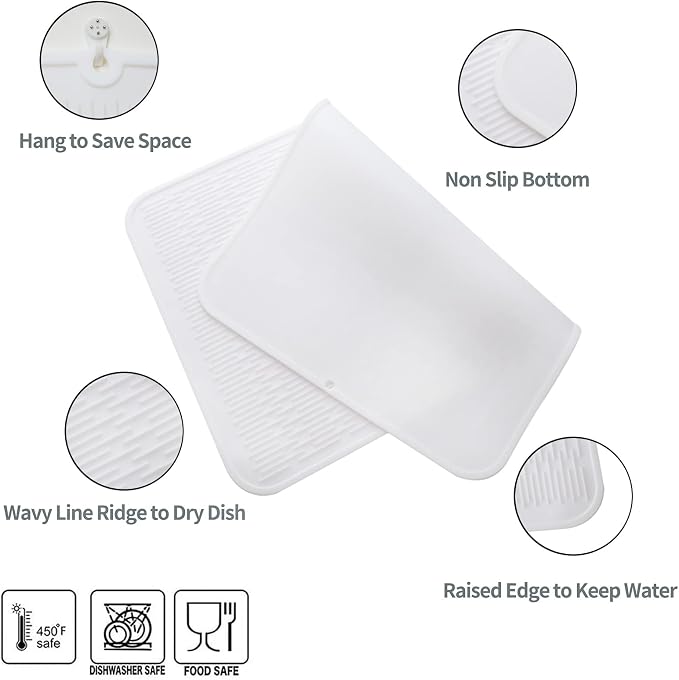 Silicone Dish Drying Mat for Multiple Usage, Easy clean, Eco-friendly, - Image 3