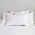MooMee Bedding Pillowcases Pack of 4 100% Washed Cotton Linen Like Textured by MOOMEE