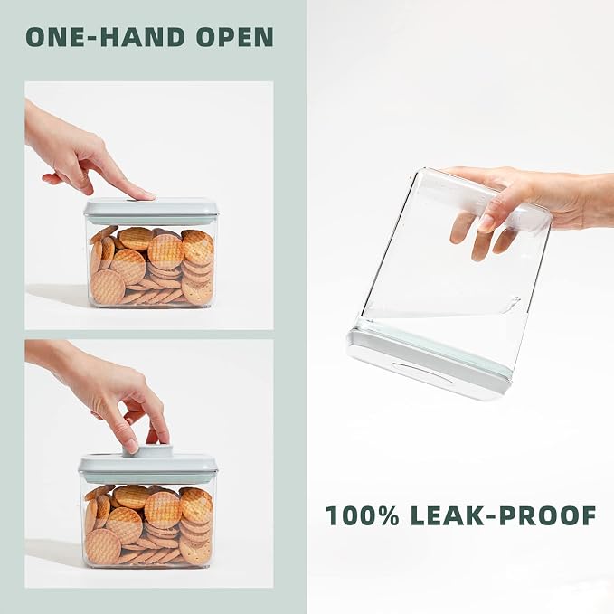Pop Up Lid Food Storage Containers, Flour and Sugar - Image 3