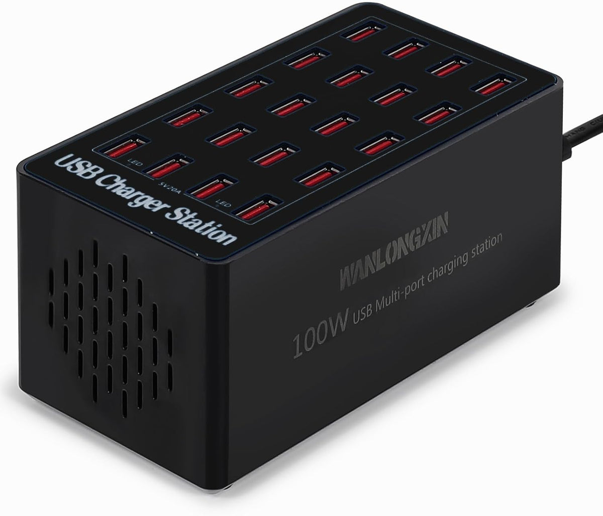 USB Charging Station,100W 20-Port Multi Smart Safety Fast Charger