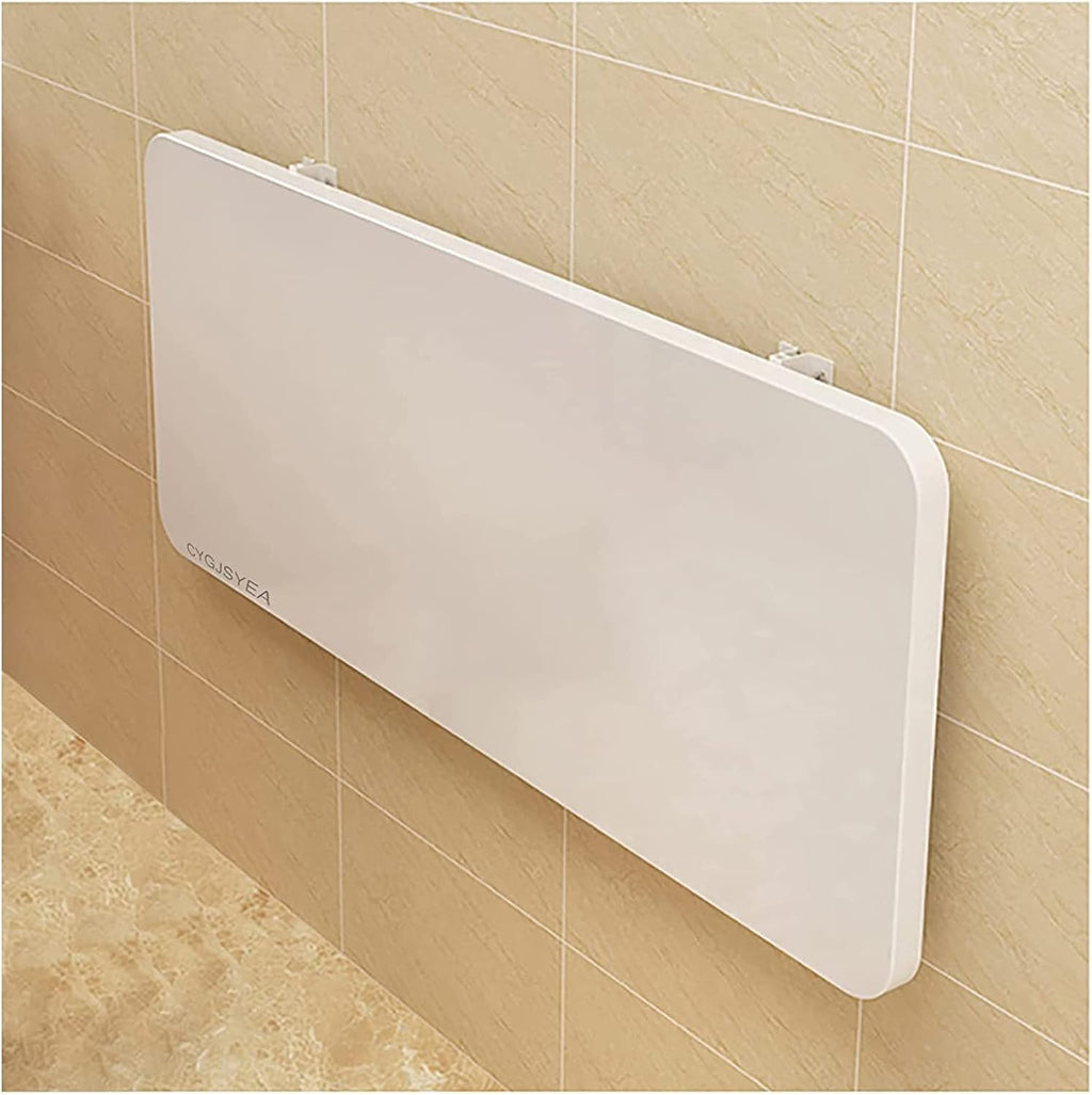 Wall Mounted Folding Table,White Floating Desk for Small