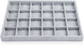Oirlv 24 Grid Ice Velvet Jewelry Drawer Organizer Tray Stackable Jewelry Trays by Oirlv