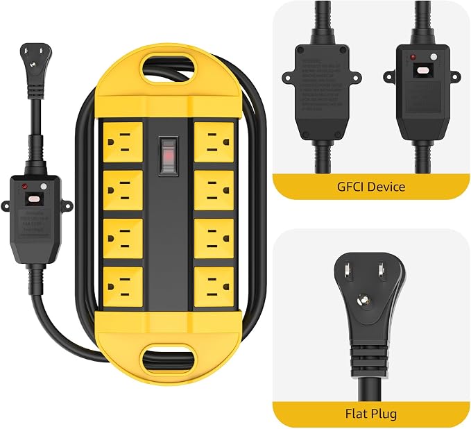 CCCEI GFCI Outdoor Power Strip Weatherproof - Image 6