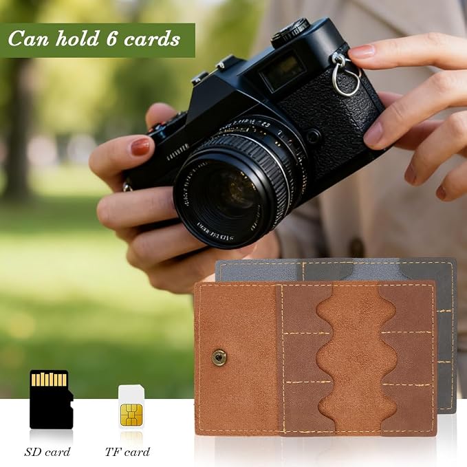 2PCS PU Leather Memory Card Holder - Image 5